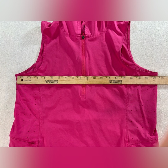 Title Nine Pink Hooded Athletic Dress Size 14 Nimble Zip Pocket Golf Tennis - Picture 9 of 9